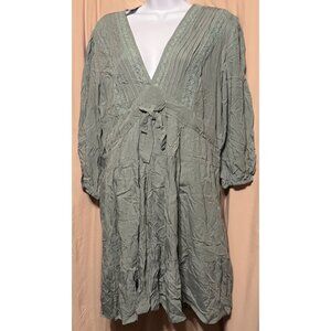 New BalticBorn Amelia Boho Mini Sage Green Dress Size Large